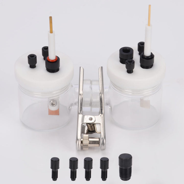 stonylab H-Typ-Elektrolytzellen, Borosilikat Austauschbar Ionenaustauscher-Membran-Elektrolyseur Abg