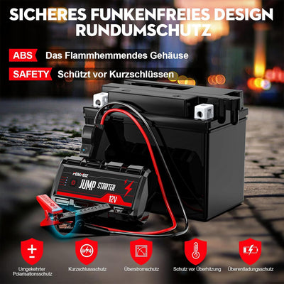 FEIKFEIZ Starthilfe Powerbank 4000A,Auto Starthilfe 12V (8,0L Benzin und Bis Zu 6,0L Diesel), Auto B