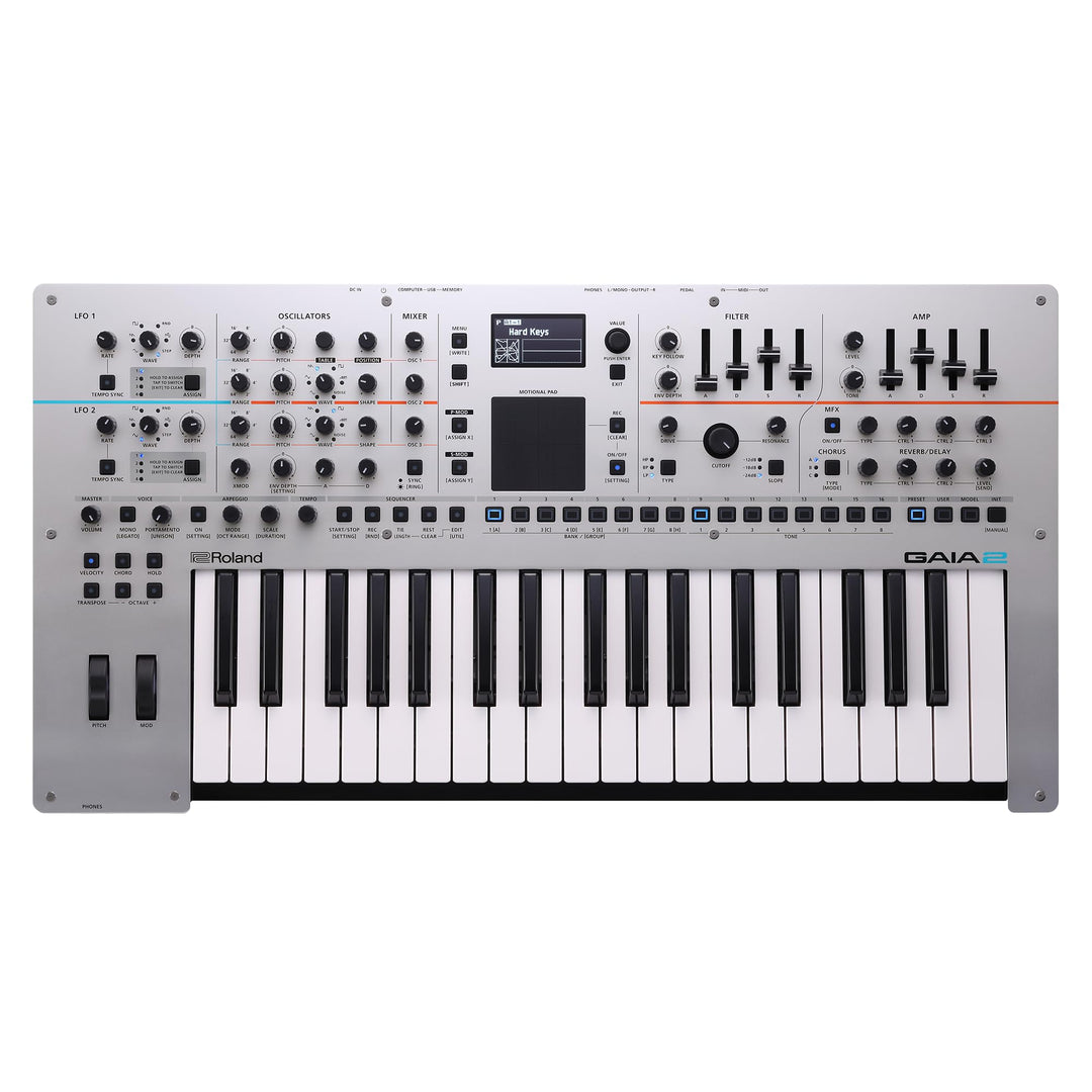 Roland GAIA 2 Synthesizer mit modernen Klangmöglichkeiten | Hybride Soundengine kombiniert Wavetable