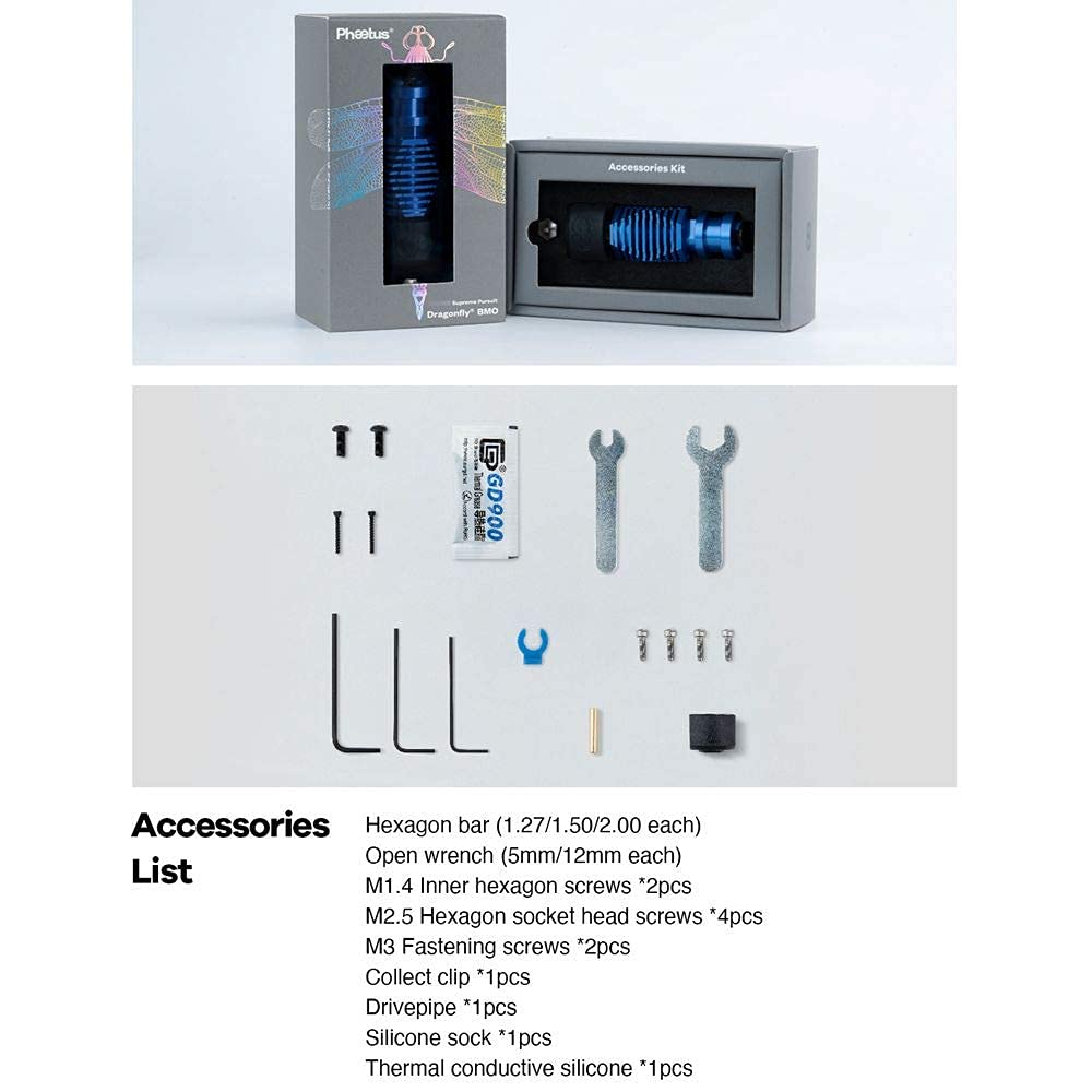 Bis zu 500 ℃ hitzebeständige Ganzmetall-Dragonfly Hotend BMO aus Bimetall, hitzebeständige Kupferdüs