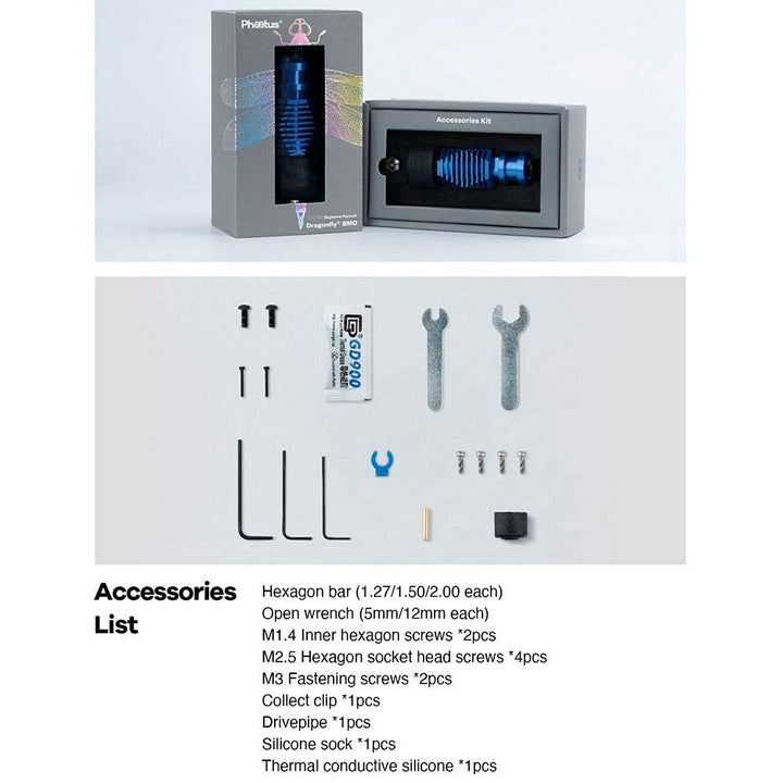 Bis zu 500 ℃ hitzebeständige Ganzmetall-Dragonfly Hotend BMO aus Bimetall, hitzebeständige Kupferdüs