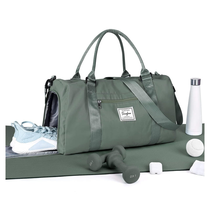 Sport Duffel Bag Damen Herren Sporttasche mit Schuhfach & Nassfach Reisetasche Handgepäck Tasche Spo
