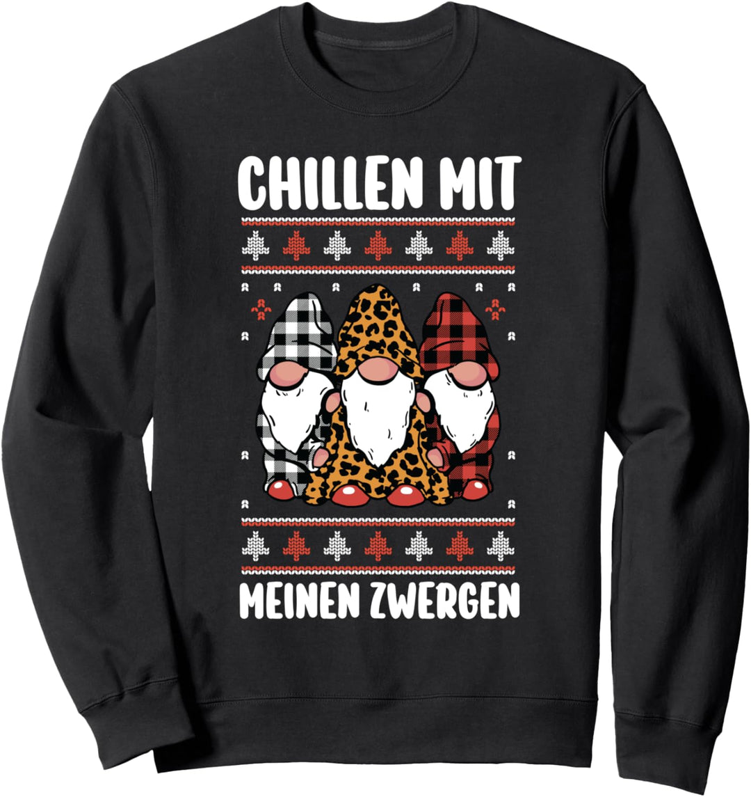 Zwerg Gnom Ugly Christmas Weihnachten Sweatshirt