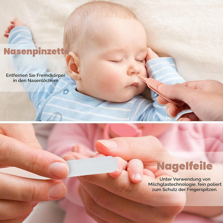 Baby-Nagelknipser-Set mit niedlichem Etui, Fingernagel- und Zehennagelfeilenset für die Maniküre und