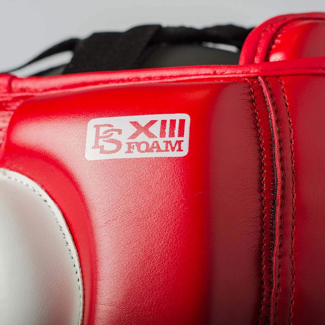 Paffen Sport «Kids» Kopfschutz für das Training im Boxen, Kickboxen, Muay Thai Rot/Blau/Weiss, Rot/B