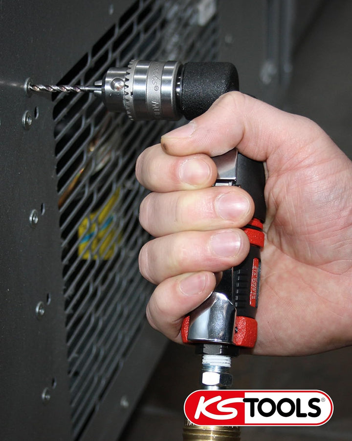 KS Tools Druckluft Winkelbohrmaschine 3/8" SlimPOWER 515.5525 I Winkelbohrmaschine Druckluft mit Zah