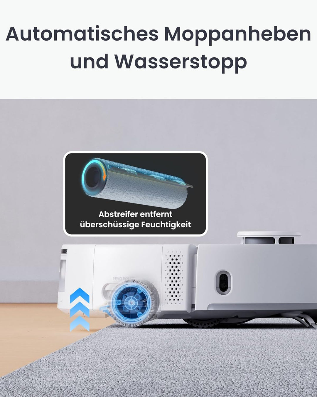 SwitchBot S20 Saugroboter Roboter -10.000 Pa Starke Saugleistung, AI Hindernisvermeidung, Automatisc