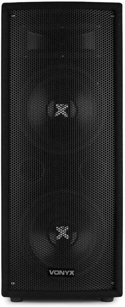 VONYX SL28 - PA Lautsprecher Box 2er Set, Passiv Speaker 2X 8 Zoll - 1600 Watt Peak - Disco Lautspre