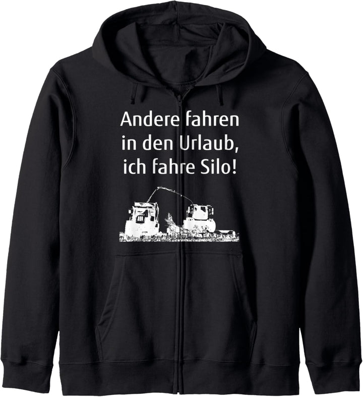 Mais häckseln Silo fahren Landwirt Bauer Landwirtschaft Kapuzenjacke
