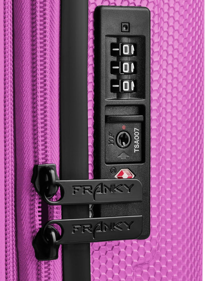 Franky Check-in Koffer für Damen und Herren | mittelgrosser Trolley 44,5 x 28 x 66 cm aus hochwertig