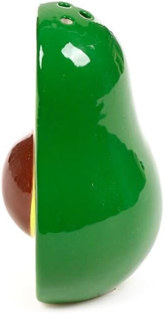 Avocado Salz- und Pfefferstreuer Set – Keramik – 2-teilig – niedliches Avocado Design – Gewürzstreue