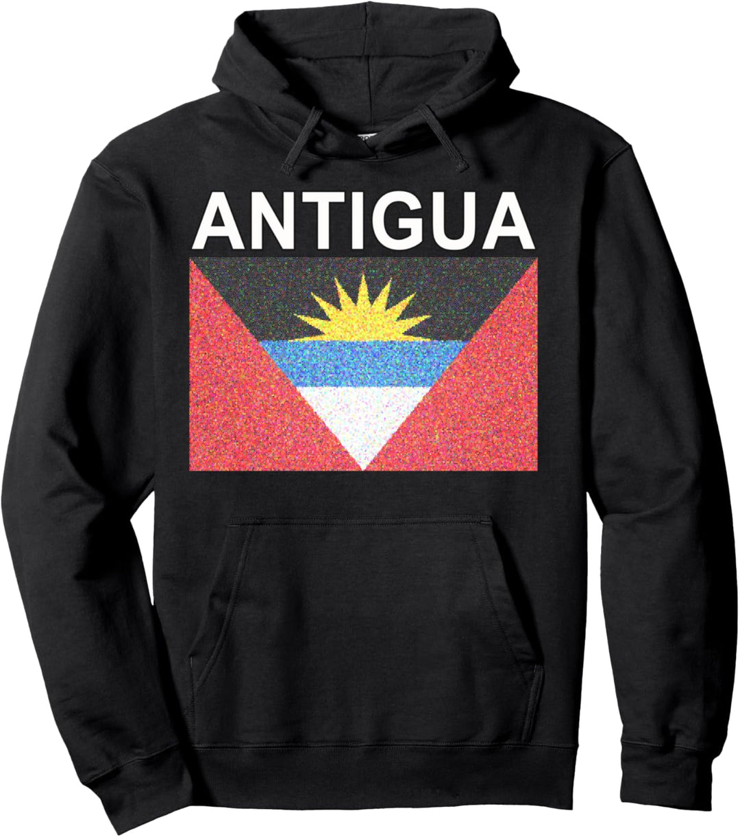 Antiguan Flag Artistic-style Antigua National Pride Pullover Hoodie