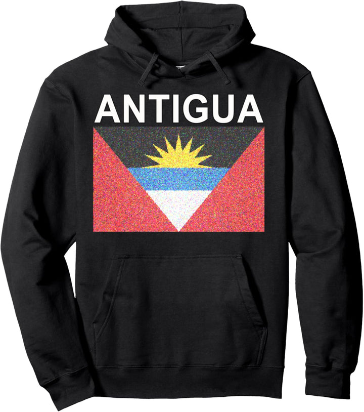 Antiguan Flag Artistic-style Antigua National Pride Pullover Hoodie