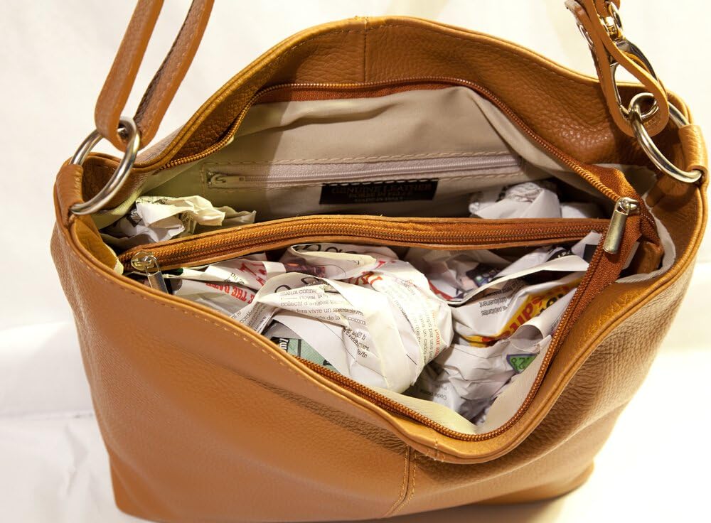 LucieElle Damen Ledertasche, Umhängetasche, Leder, Damen, Schultertasche, Leder, italienisch, Handta