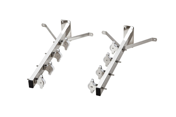 Sauvic Wandwäscheaufhänger mit 8 Rollen aus Edelstahl