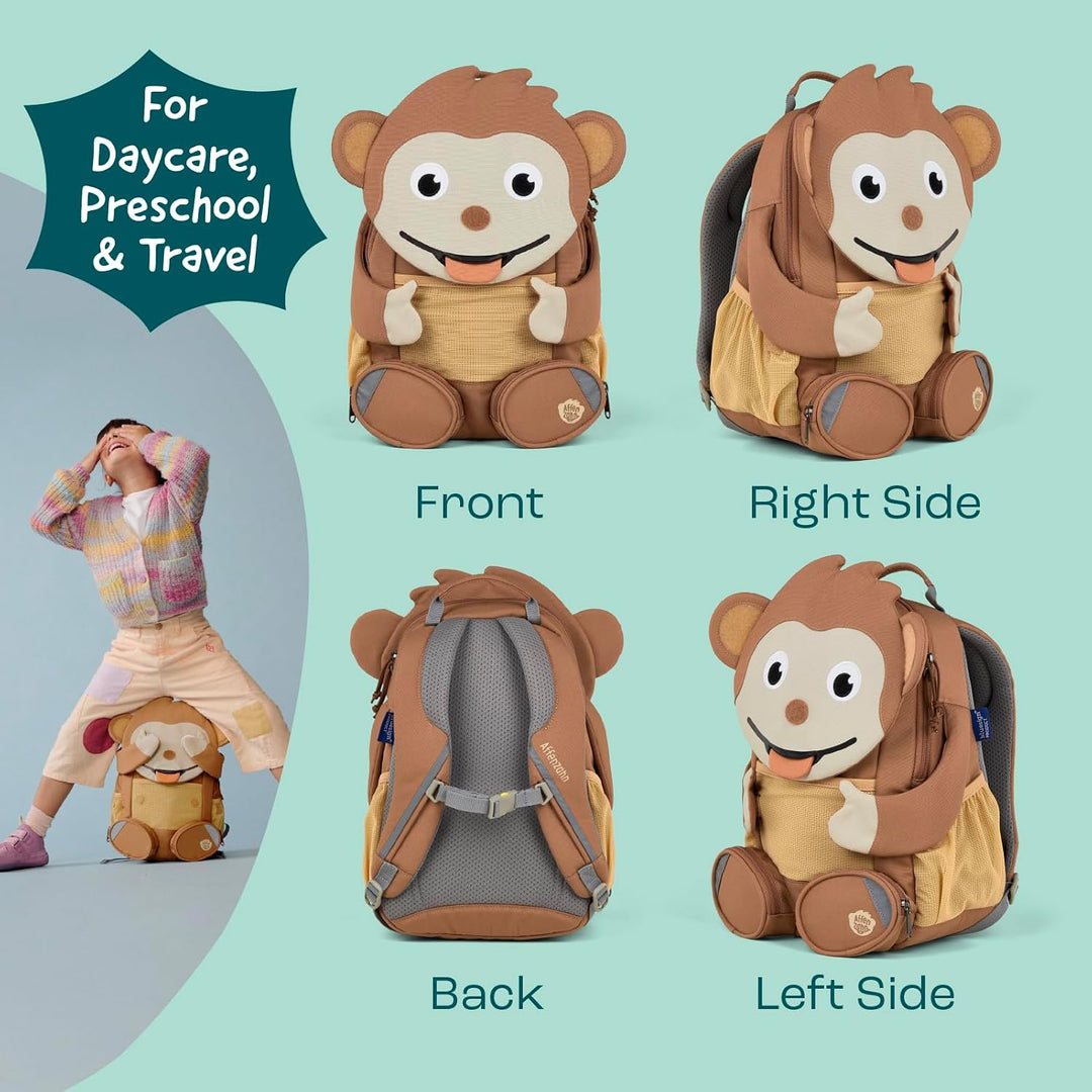 Affenzahn Kinderrucksack Grosser Freund | Kindergartenrucksack für Kinder von 3 bis 5 Jahren mit fun