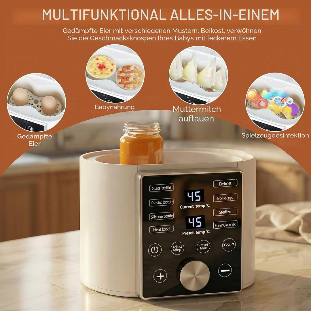 9-in-1 Flaschenwärmer Baby,Babyflaschen wärmer,Babykostwärmer,Fast Babynahrungsheizung,Fläschchenwär
