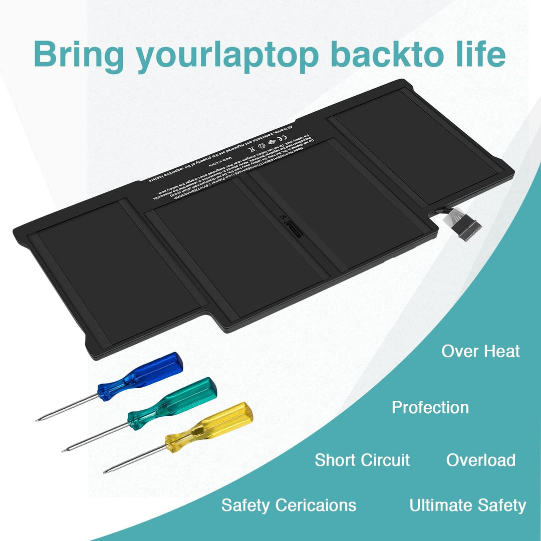 A1405 Akku kompatibel mit MacBook Air 33 cm (13 Zoll) 7,2 V 72000 mAh, A1466 A1377 A1496 Anfang 2014