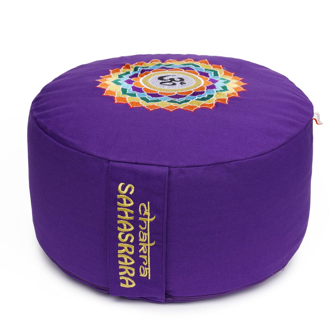 Yogabox Meditationskissen Glückssitz Chakra, lila, Lila