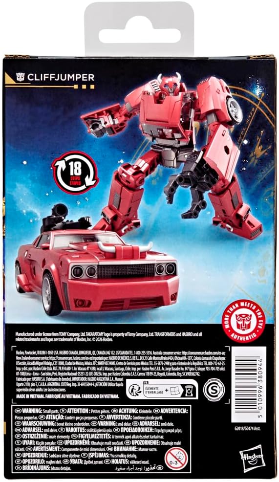 Transformers Age of The Primes Cliffjumper, verwandelbare Deluxe-Klasse Action-Figur (12,5 cm), Robo