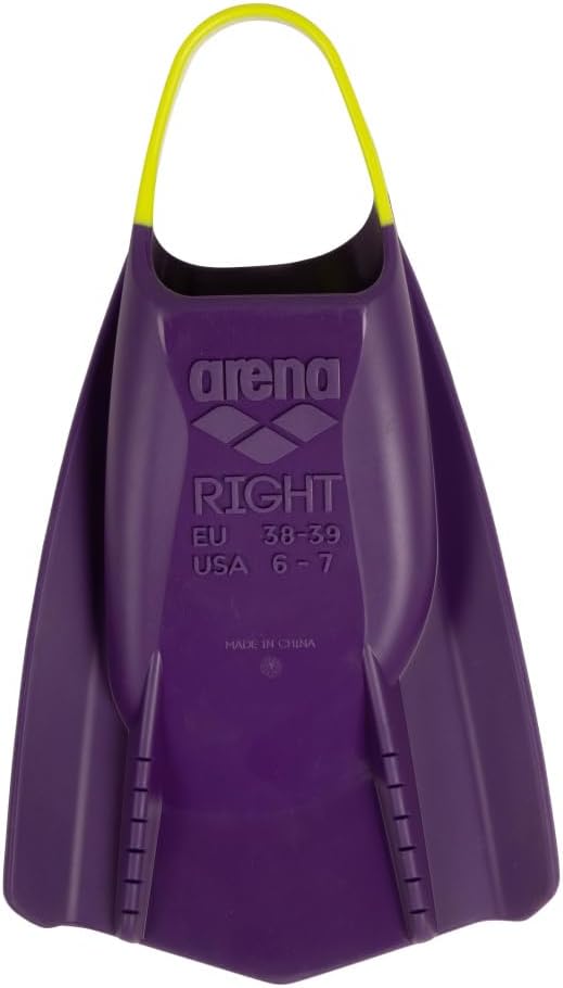 ARENA Powerfin Pro II Schwimmbad-Trainingsflossen, Schwimmflossen für Erwachsene, Flossen aus 100% S