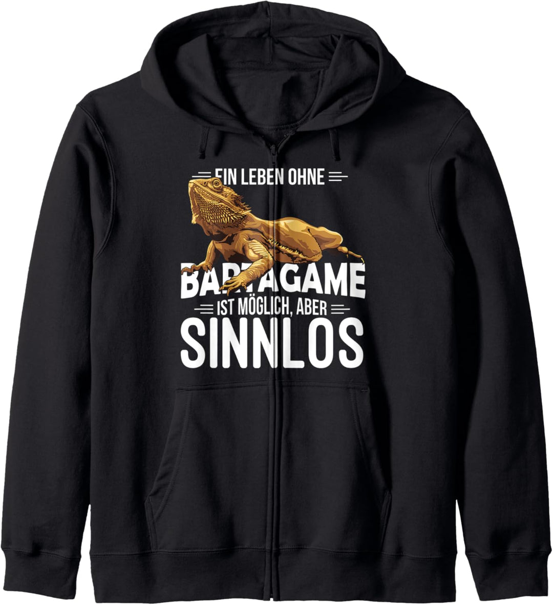 Bartagame Haustier Reptilien Reptil Bartagamen Kapuzenjacke
