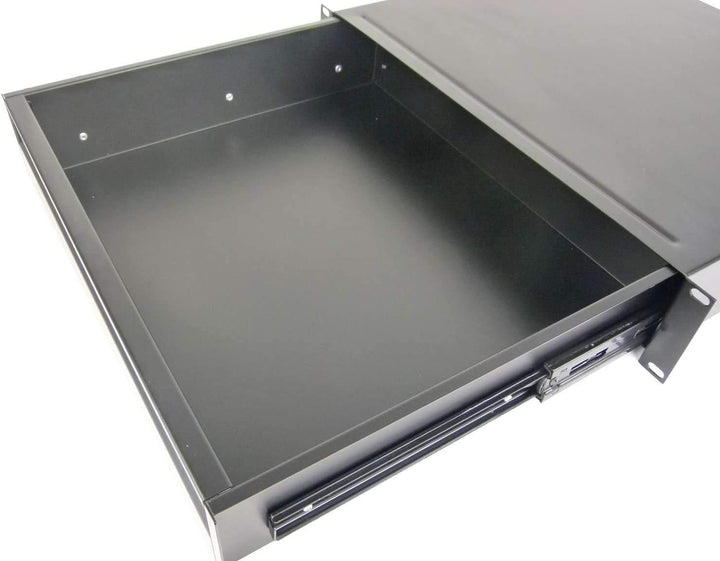 Adam Hall 19" Parts 874 E 02 A ERGO 19" Aluminium Rack Schublade 2 HE Aluminum 2 HE, Aluminum 2 HE