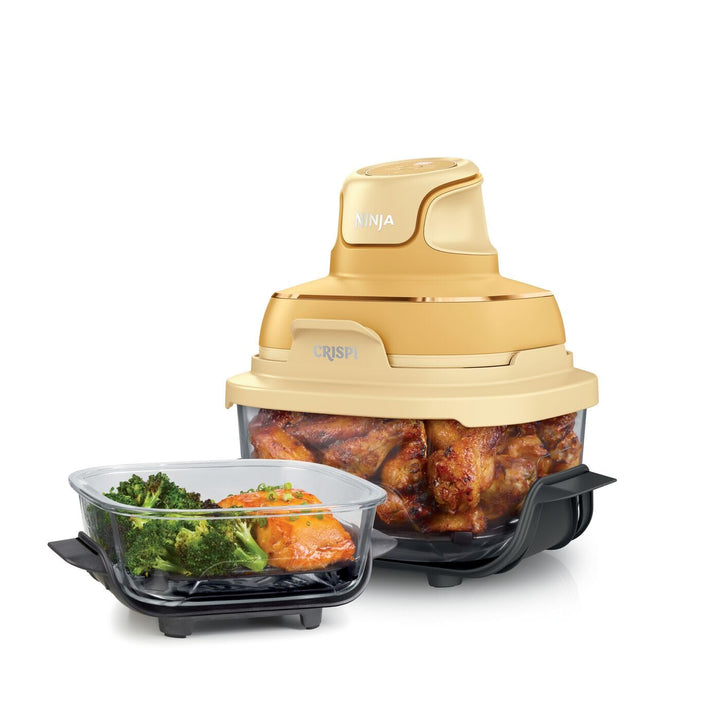 Ninja CRISPi Tragbare Heissluftfritteuse, 3,8 l & 1,4 l, 4-in-1: Heissluftfrittieren, Braten, Warmha