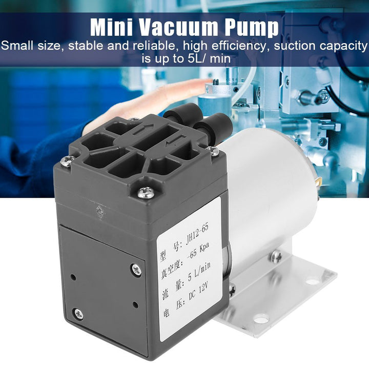 Mini Vakuumpumpe Unterdruck Saugpumpen DC 12 V 500mA mit Halter (120kpa 5L/min), 120kpa 5L/min