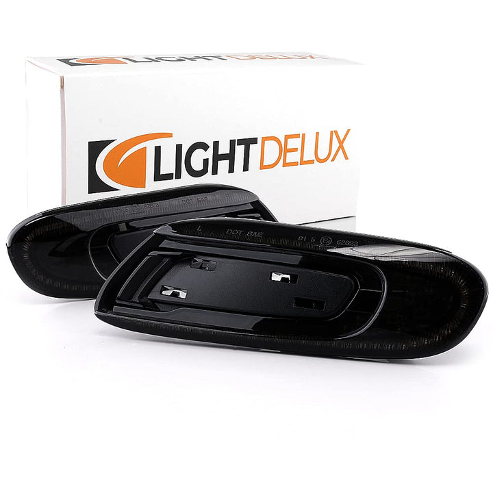 2 x LED Blinker Seitenblinker Blinkleuchte Dynamisch Laufblinker mit E-Prüfzeichen Black Vision