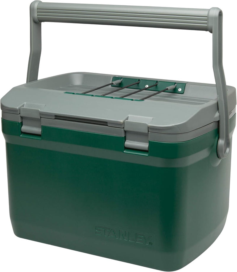 Stanley Adventure Outdoor Cooler 15.1L Grün - Camping Kühlbox - BPA-frei - Deckel fungiert auch als