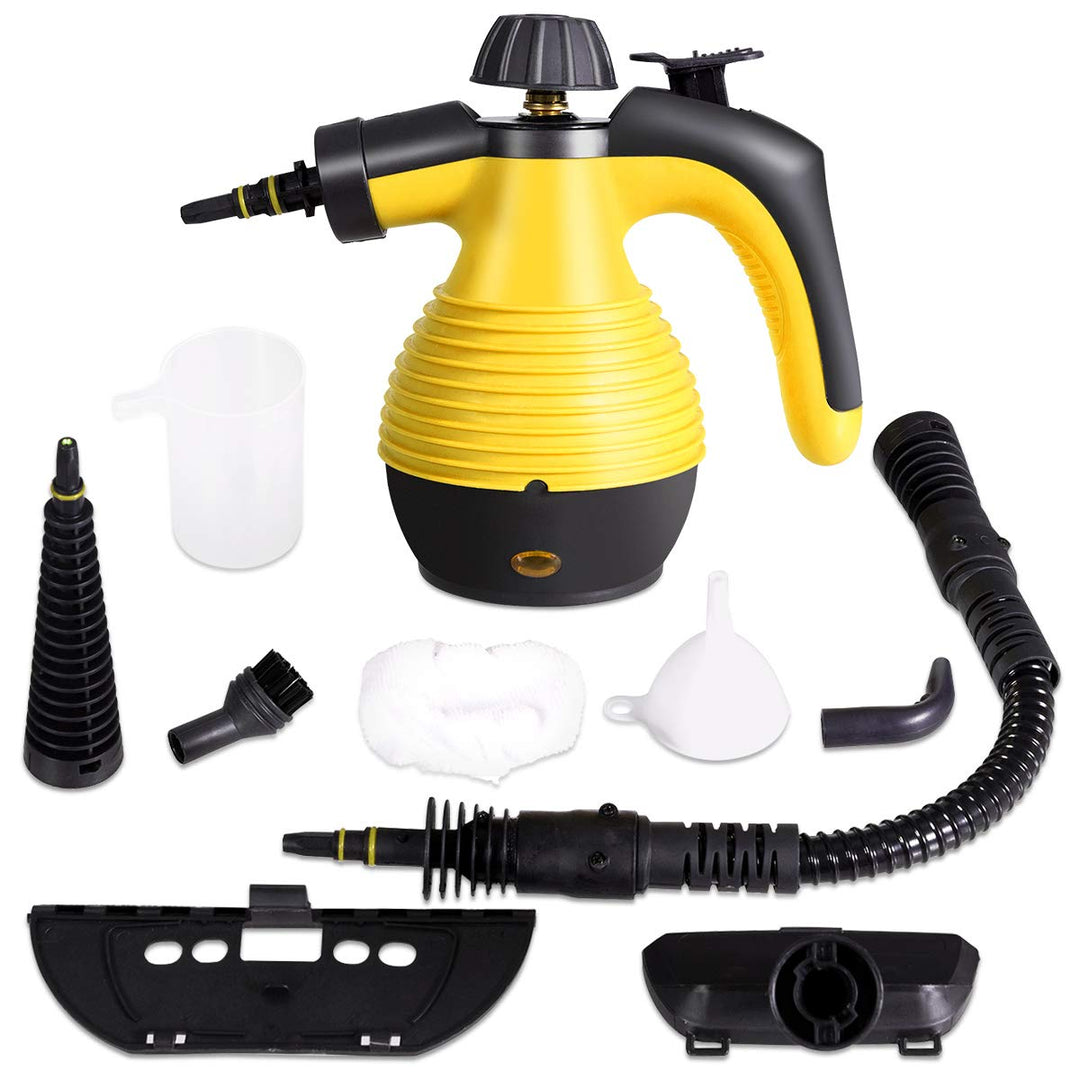 GOPLUS Dampfreiniger Handgerät, 1050W Handdampfreiniger, Aufheizzeit: 3 min., Dampfdruck: 3 bar, 350