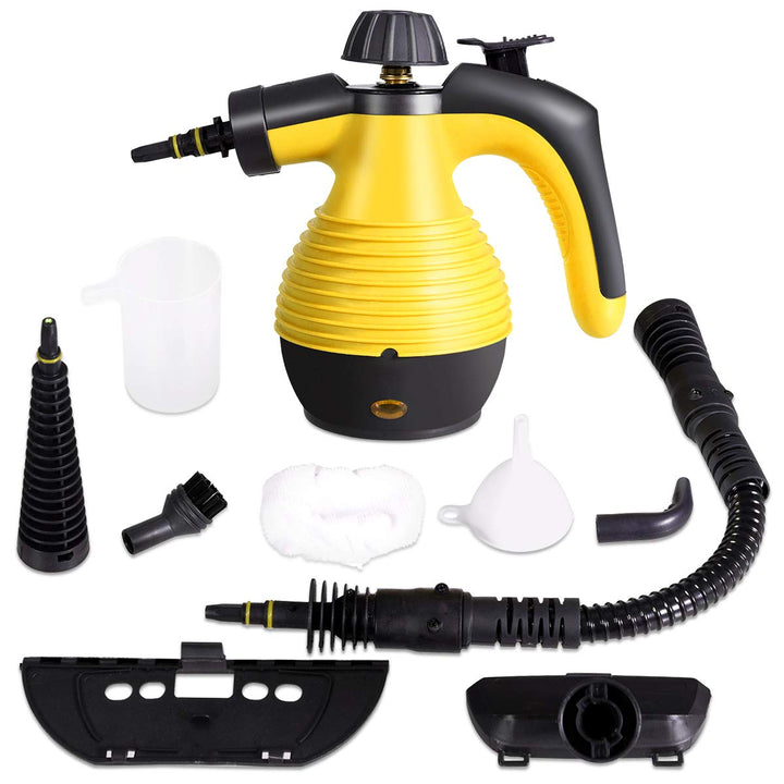 GOPLUS Dampfreiniger Handgerät, 1050W Handdampfreiniger, Aufheizzeit: 3 min., Dampfdruck: 3 bar, 350
