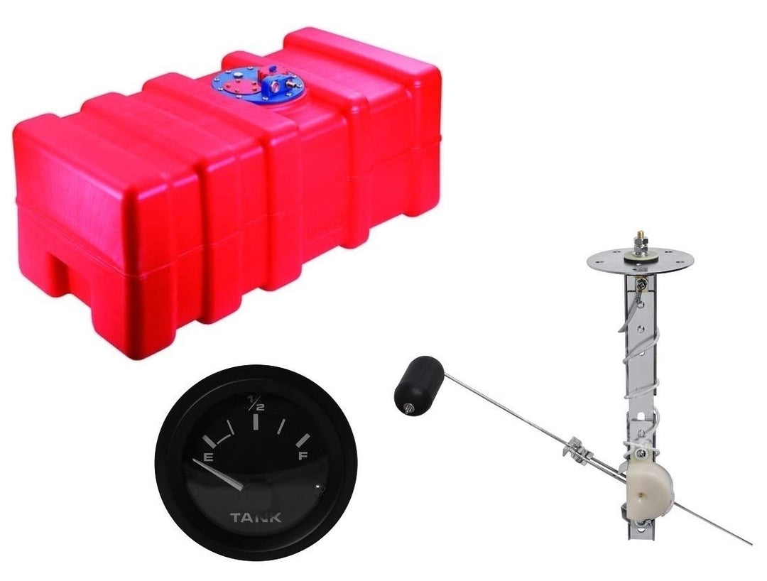 Saarwebstore Bootstank Benzintank Kraftstofftank Tank mit Tankgeber inkl. Anzeige wählbar von 33l bi