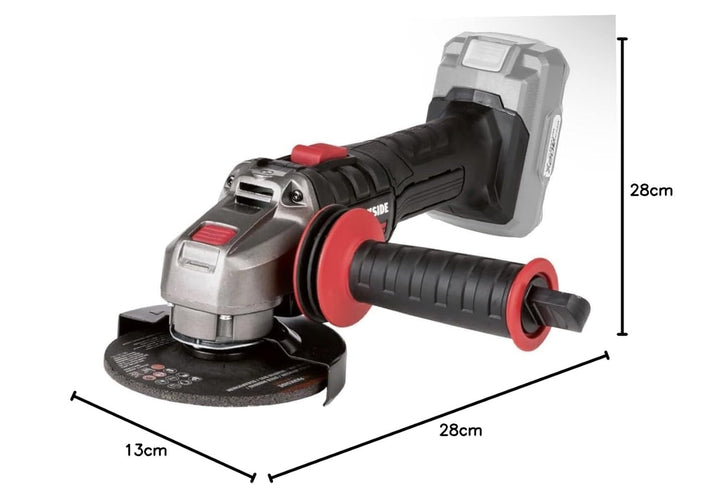 PARKSIDE Performance X20V PWSAP 20 Akku-Winkelschleifer (bürstenlos/brushless, ohne Akku, ohne Ladeg