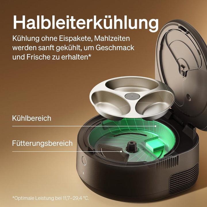 PETLIBRO Futterautomat Katze Nassfutter mit Spülmaschinengeeigneter Edelstahlnapf, Nassfutterautomat