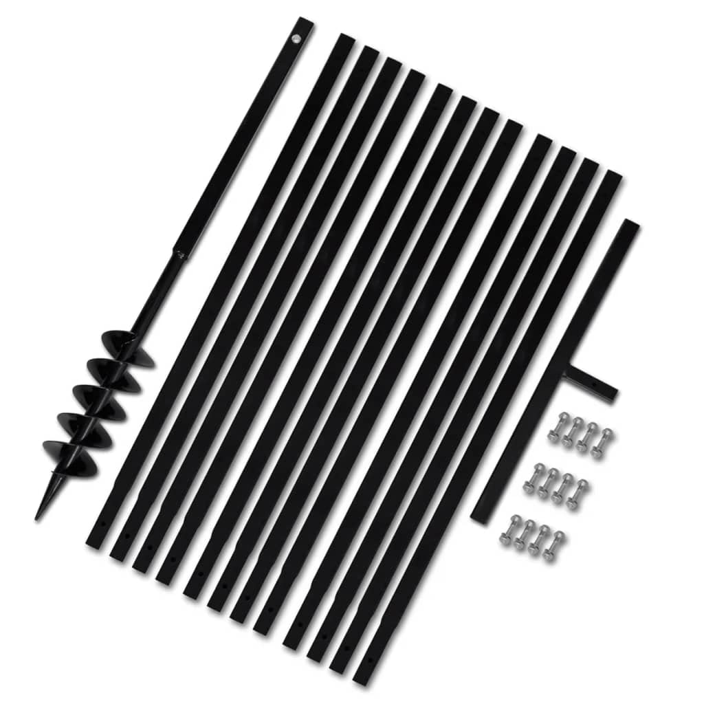 WIFESE Erdbohrer mit Griff 100 mm Verlängerungsrohr 13 m Bohrer Benzin Erdbohrer für Bohrmaschine Bo