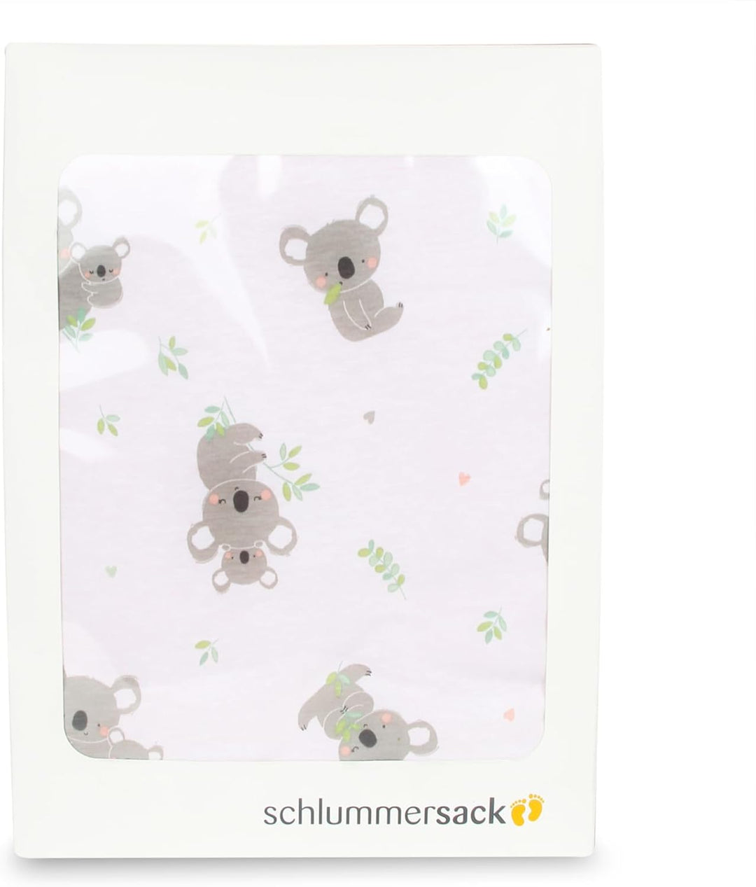 schlummersack Kinder Bettwäsche Set 100x135 Koala aus 100% Baumwolle, Wendbar, mit Reissverschluss,