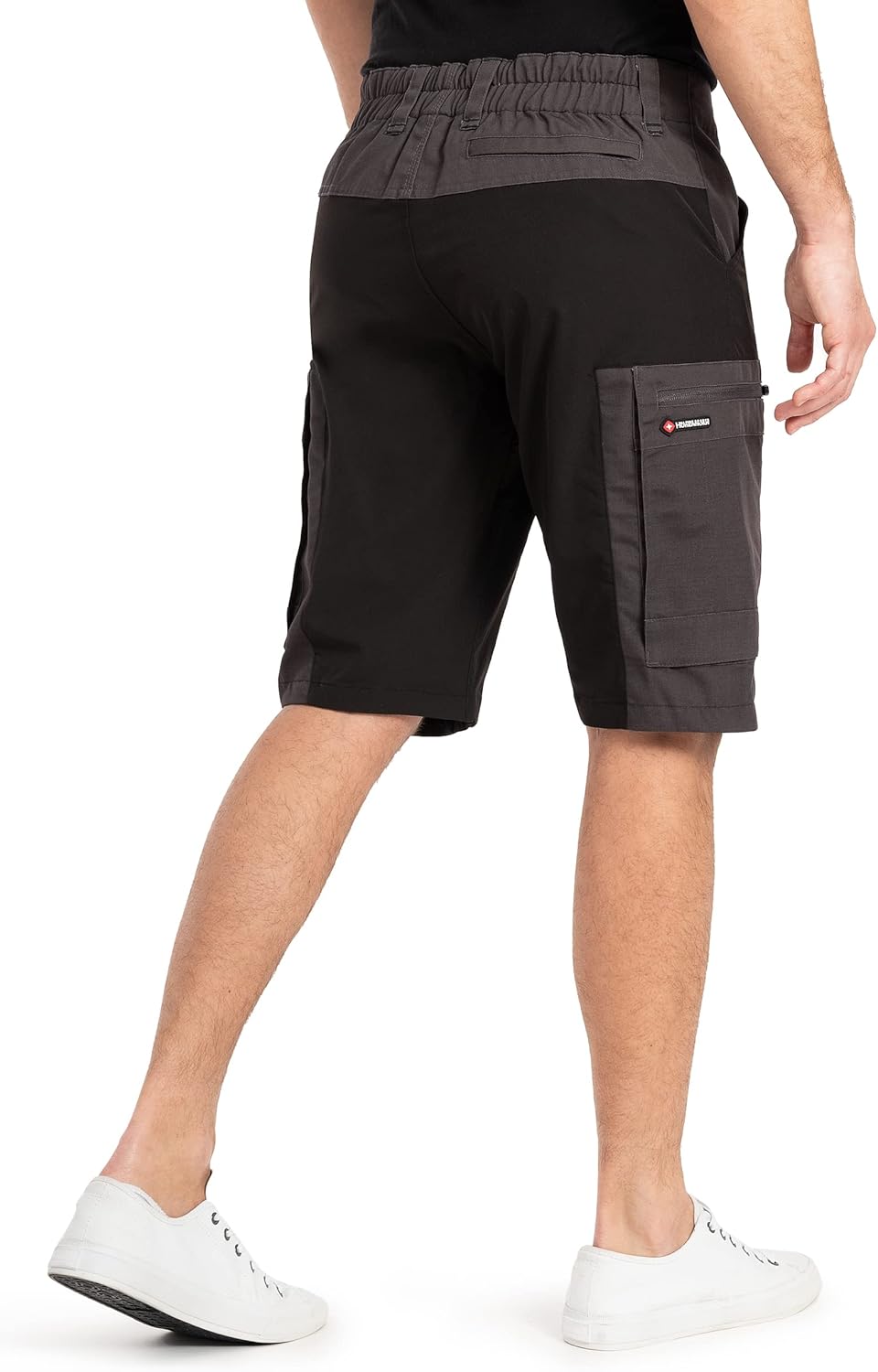 Höhenhorn Raimeux Herren Cargo Short Kurze Hose Arbeitshose Outdoor S Schwarz/Grau, S Schwarz/Grau