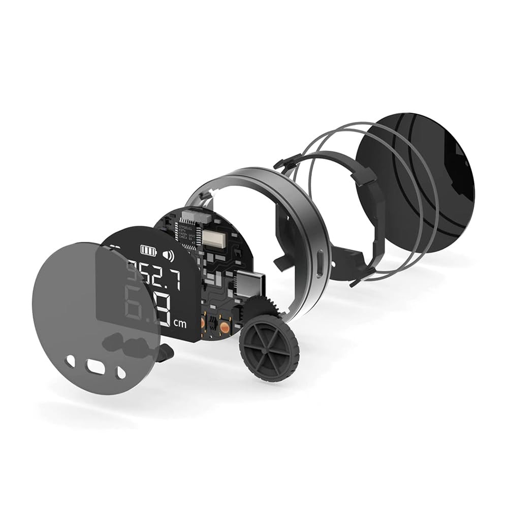 Elektronisches digitales Massband, digitales Lineal mit LCD-Display, wiederaufladbares Längenmesswer