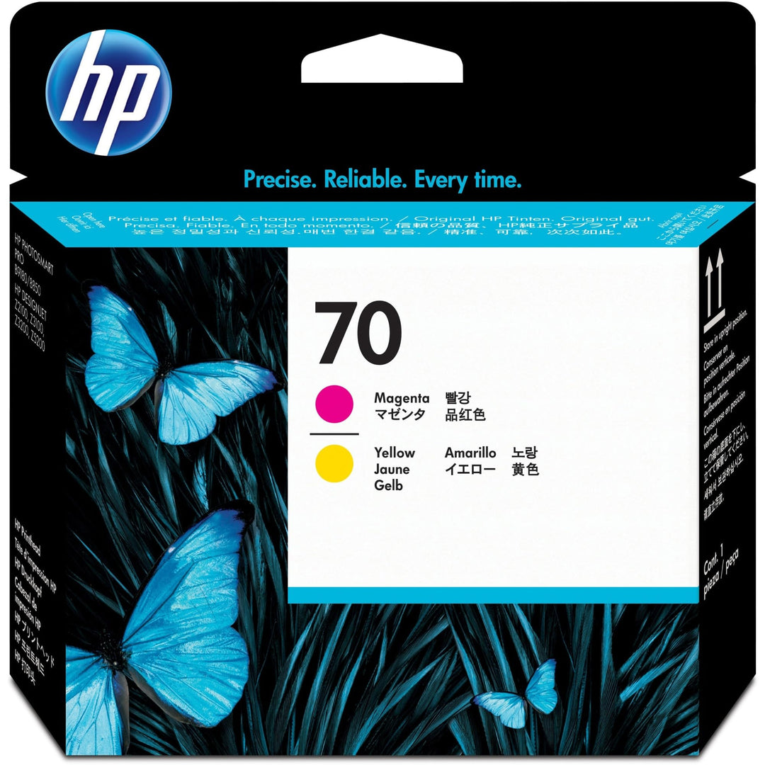 HP 70 (C9406A) Original Druckkopf für DesignJet, Magenta/Gelb Magenta/Giallo, Magenta/Giallo