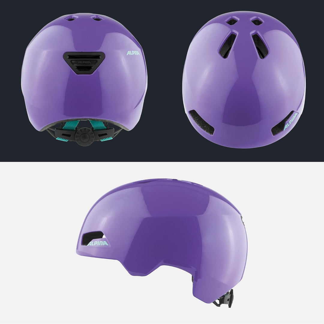 ALPINA HACKNEY - Leichter, Bruchfester & Optimal Klimatisierter Fahrradhelm Mit Nachrüstbarem LED Fü