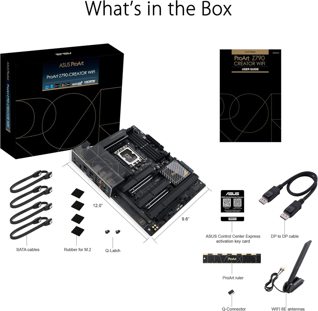 ASUS ProArt Z790-CREATOR WiFi Content Creator Mainboard Sockel Intel LGA 1700 (Intel Z790, PCIe 5.0,