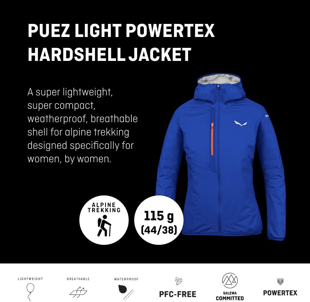 Salewa Damen Puez Light Ptx M Jkt Shell Jacket 40 Calypso Coral, 40 Calypso Coral