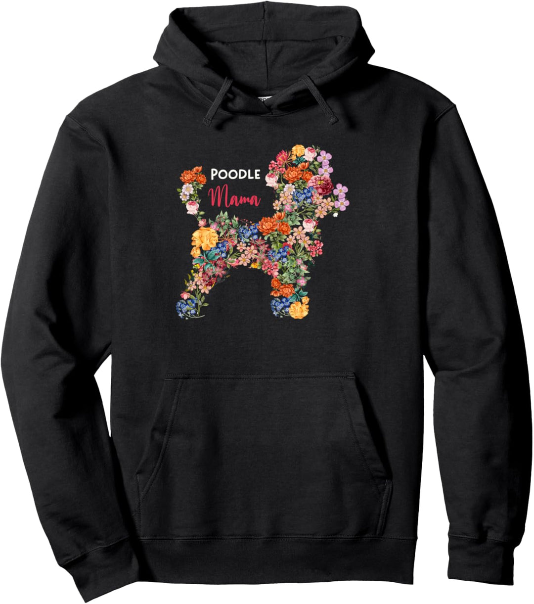 Besuchen Sie Botanical Floral Dog Mom Pullover Hoodie