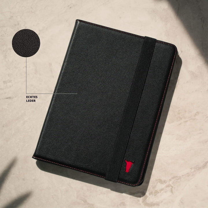TORRO Lederhülle Kompatibel Mit iPad 9., 8., und 7. Generation (10.2") - Echtes Leder Hülle Mit Stan