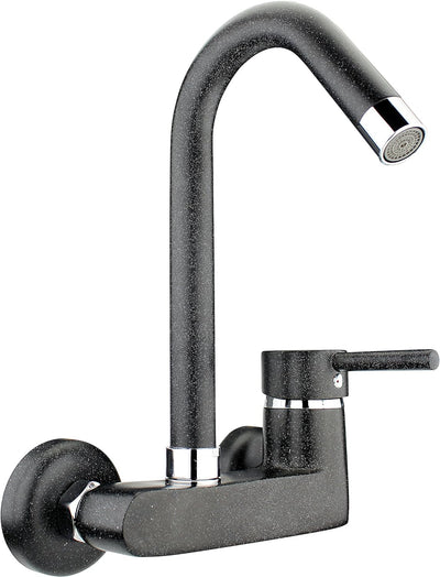 ATCO® Wandarmatur Küche Spültischarmatur Wasserhahn Einhebelmischer Küchenarmatur Einhandmischer Spü