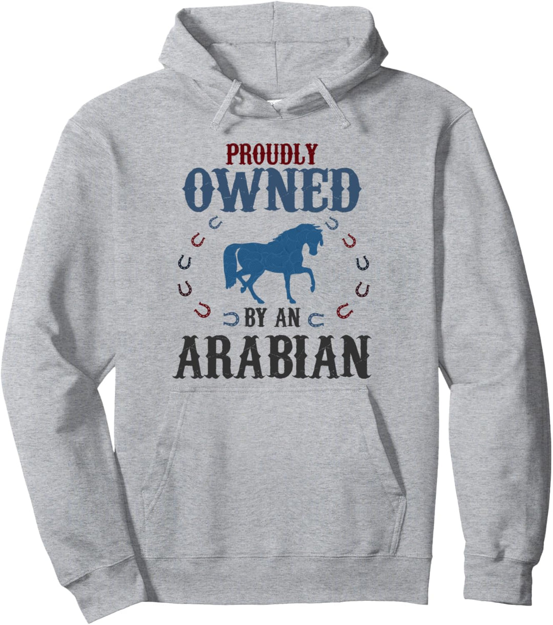 Mit Stolz im Besitz eines Pferdes – Vater Mutter Araber Pullover Hoodie