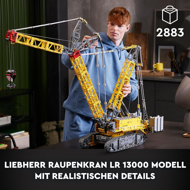 LEGO Technic Liebherr LR 13000 Raupenkran Set, Baue das ultimative ferngesteuerte Baufahrzeug-Modell