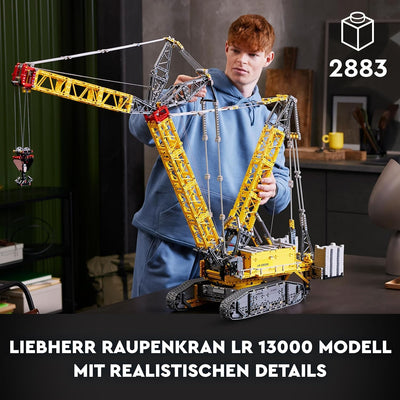 LEGO Technic Liebherr LR 13000 Raupenkran Set, Baue das ultimative ferngesteuerte Baufahrzeug-Modell